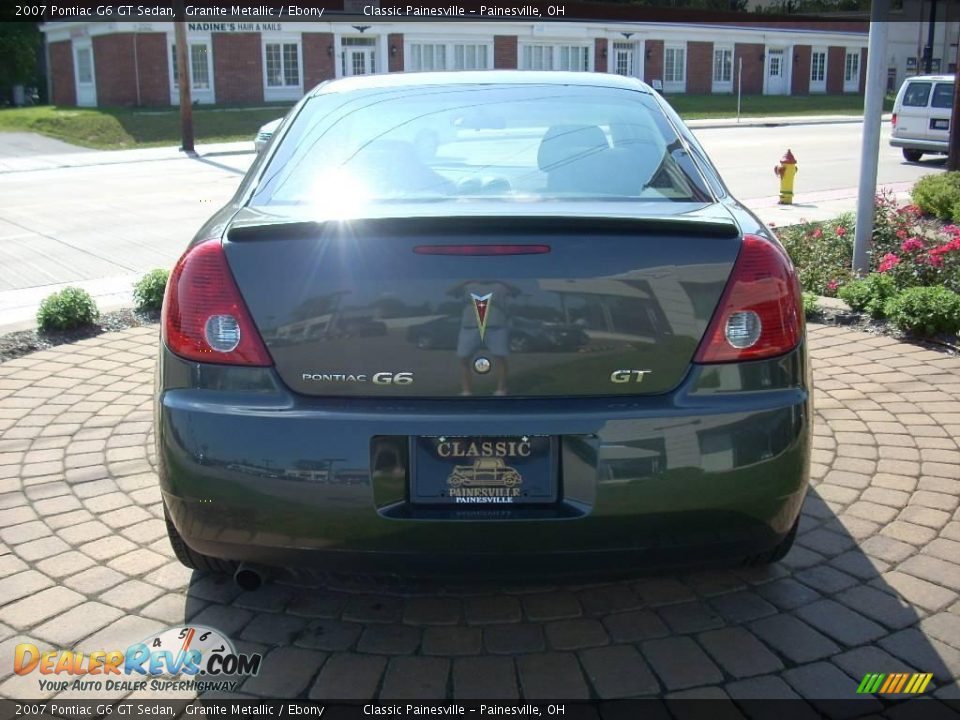 2007 Pontiac G6 GT Sedan Granite Metallic / Ebony Photo #7