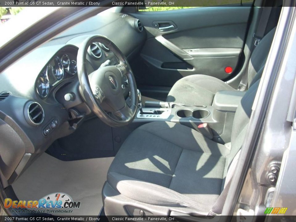 2007 Pontiac G6 GT Sedan Granite Metallic / Ebony Photo #9