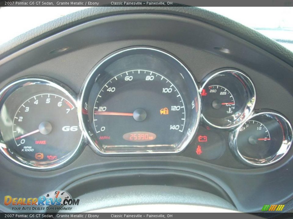 2007 Pontiac G6 GT Sedan Granite Metallic / Ebony Photo #14