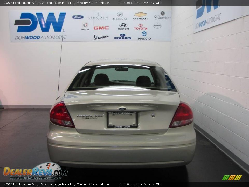2007 Ford Taurus SEL Arizona Beige Metallic / Medium/Dark Pebble Photo #7