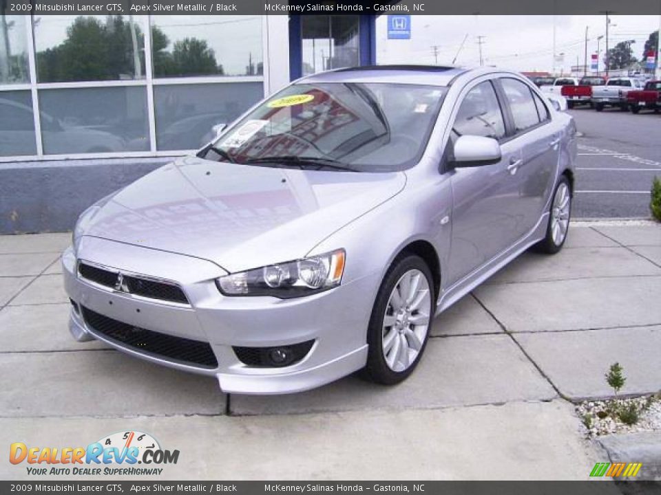 2009 Mitsubishi Lancer GTS Apex Silver Metallic / Black Photo #1