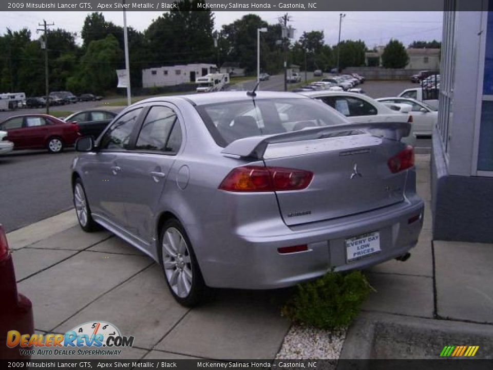 2009 Mitsubishi Lancer GTS Apex Silver Metallic / Black Photo #2