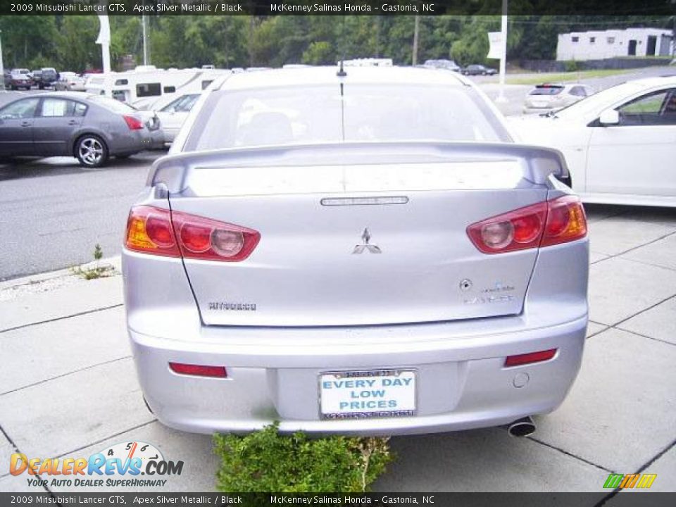 2009 Mitsubishi Lancer GTS Apex Silver Metallic / Black Photo #3