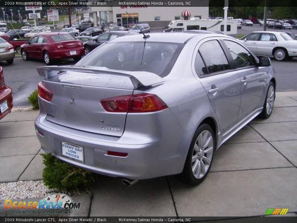 2009 Mitsubishi Lancer GTS Apex Silver Metallic / Black Photo #4