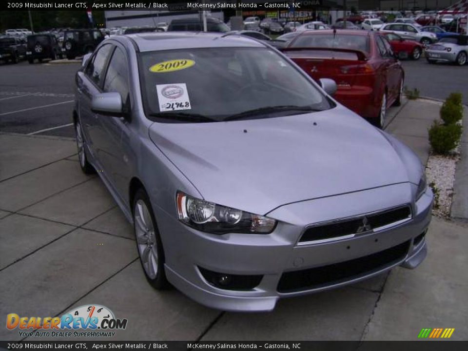 2009 Mitsubishi Lancer GTS Apex Silver Metallic / Black Photo #5