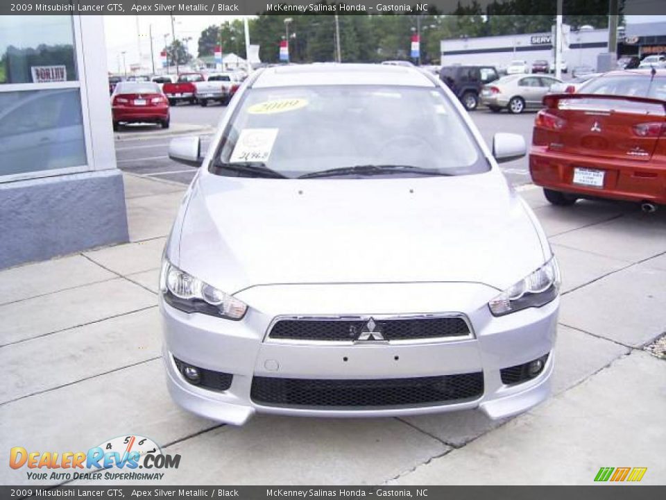 2009 Mitsubishi Lancer GTS Apex Silver Metallic / Black Photo #6