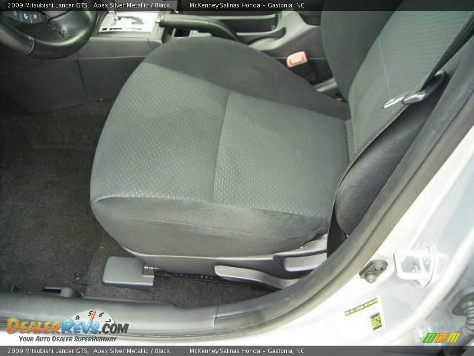 2009 Mitsubishi Lancer GTS Apex Silver Metallic / Black Photo #8