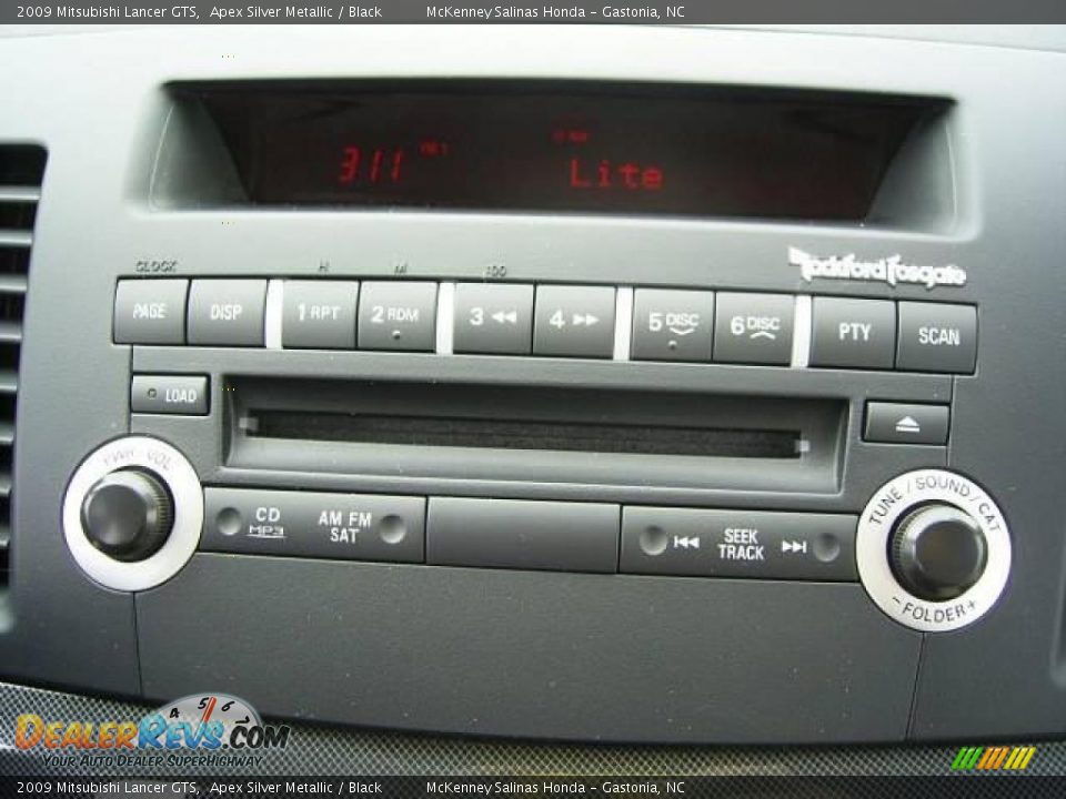 2009 Mitsubishi Lancer GTS Apex Silver Metallic / Black Photo #27
