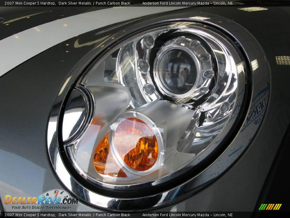 2007 Mini Cooper S Hardtop Dark Silver Metallic / Punch Carbon Black Photo #11