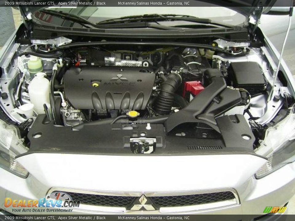 2009 Mitsubishi Lancer GTS Apex Silver Metallic / Black Photo #35
