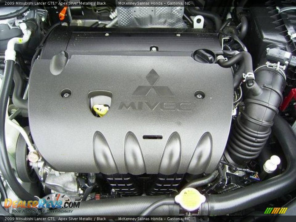 2009 Mitsubishi Lancer GTS Apex Silver Metallic / Black Photo #36
