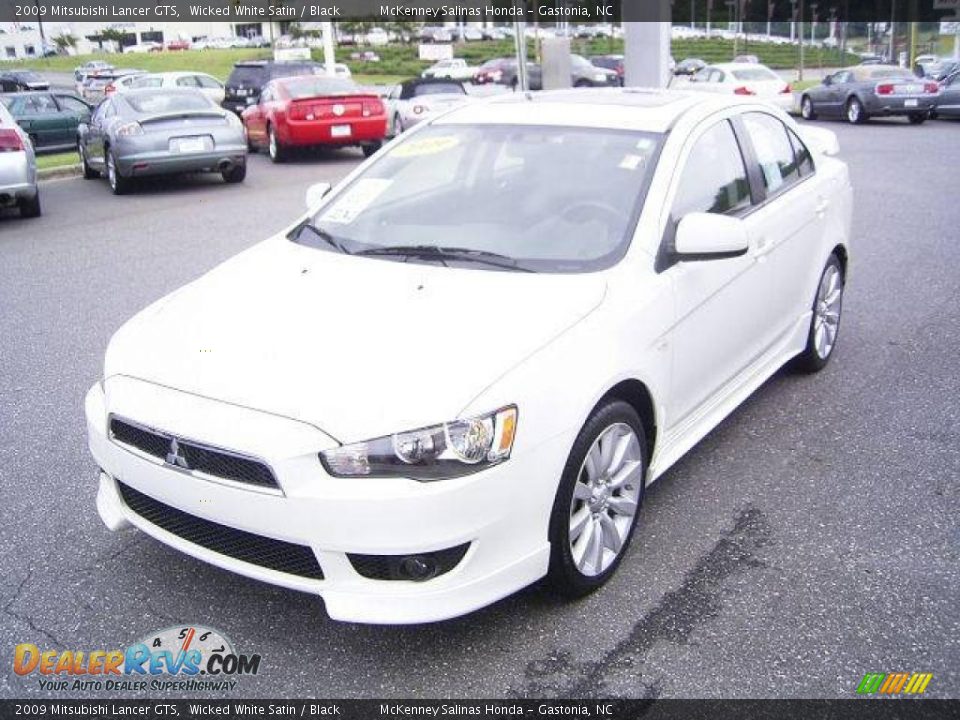 2009 Mitsubishi Lancer GTS Wicked White Satin / Black Photo #1