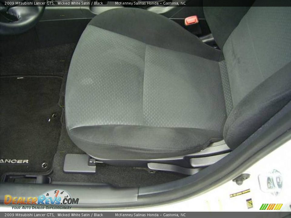 2009 Mitsubishi Lancer GTS Wicked White Satin / Black Photo #8