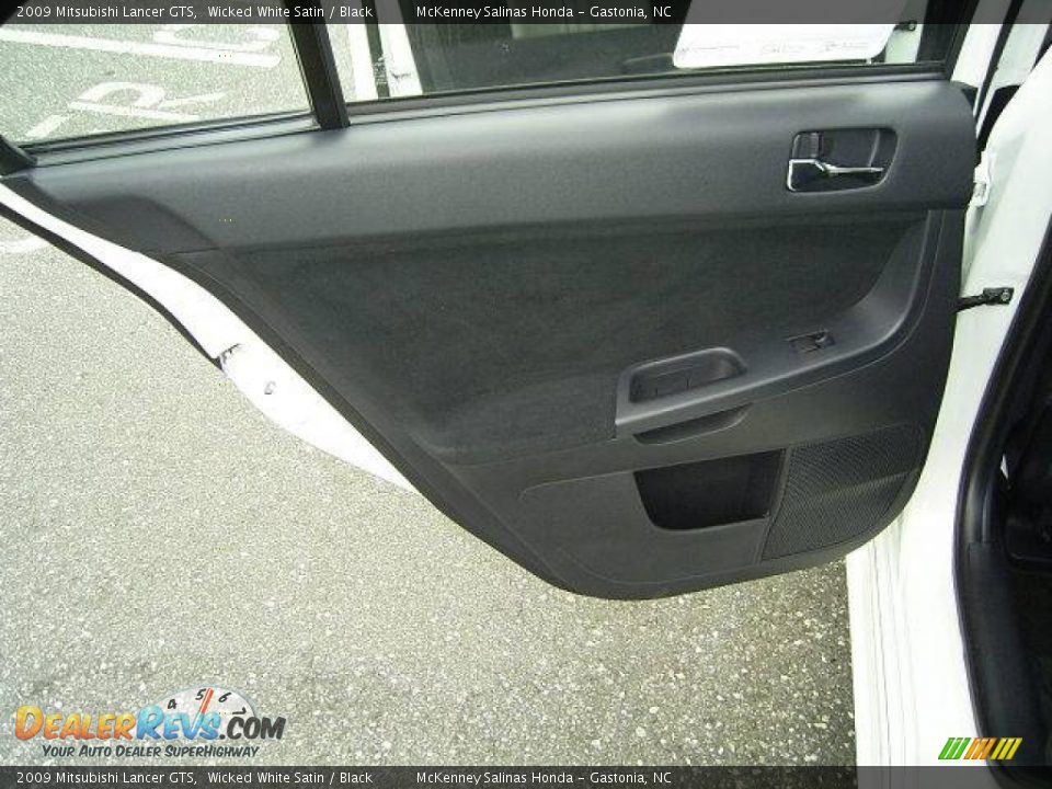2009 Mitsubishi Lancer GTS Wicked White Satin / Black Photo #11