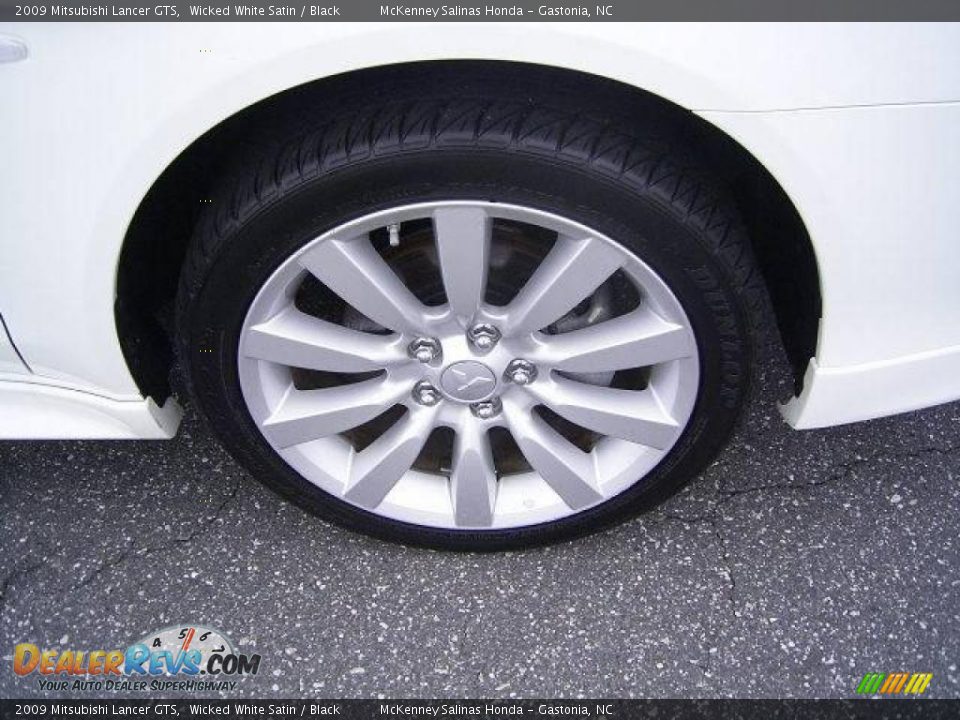 2009 Mitsubishi Lancer GTS Wicked White Satin / Black Photo #25