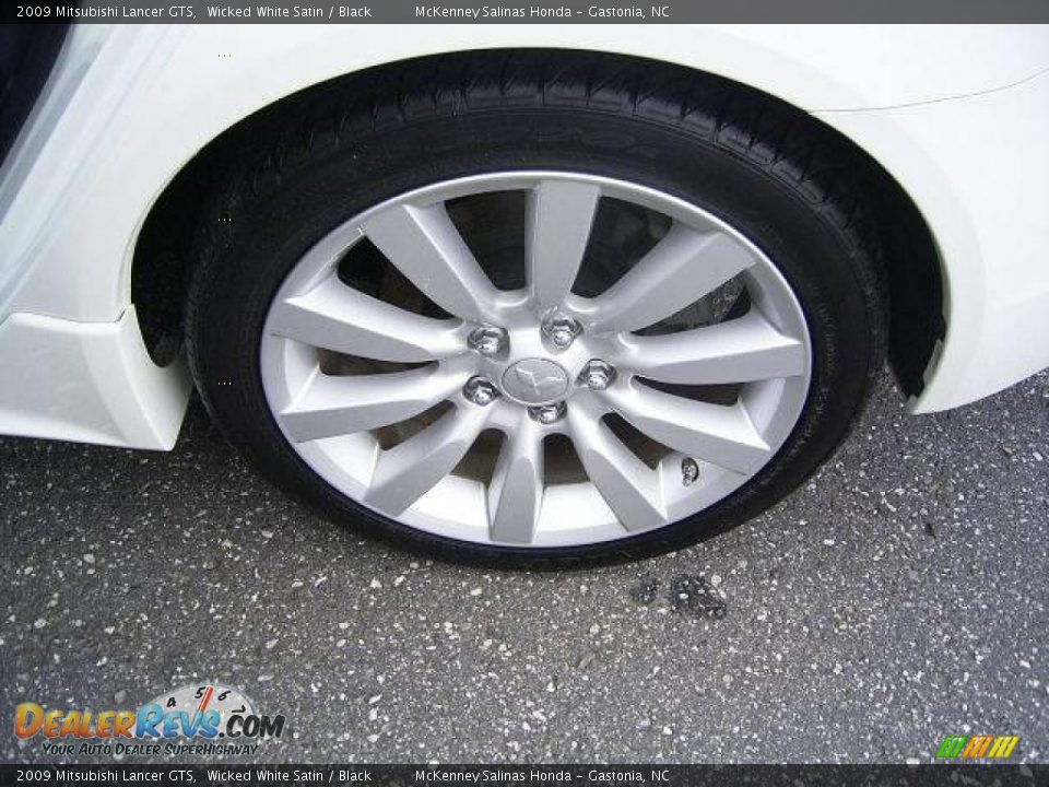 2009 Mitsubishi Lancer GTS Wicked White Satin / Black Photo #27