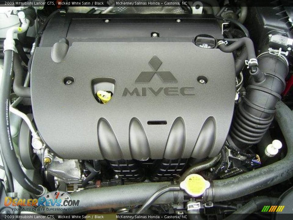 2009 Mitsubishi Lancer GTS Wicked White Satin / Black Photo #32