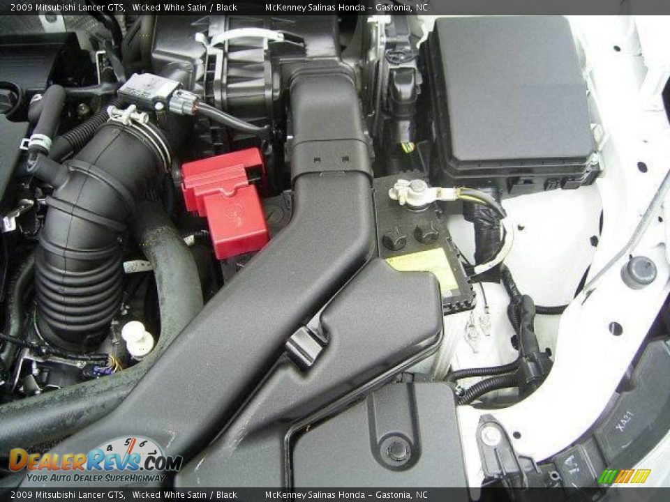 2009 Mitsubishi Lancer GTS Wicked White Satin / Black Photo #33