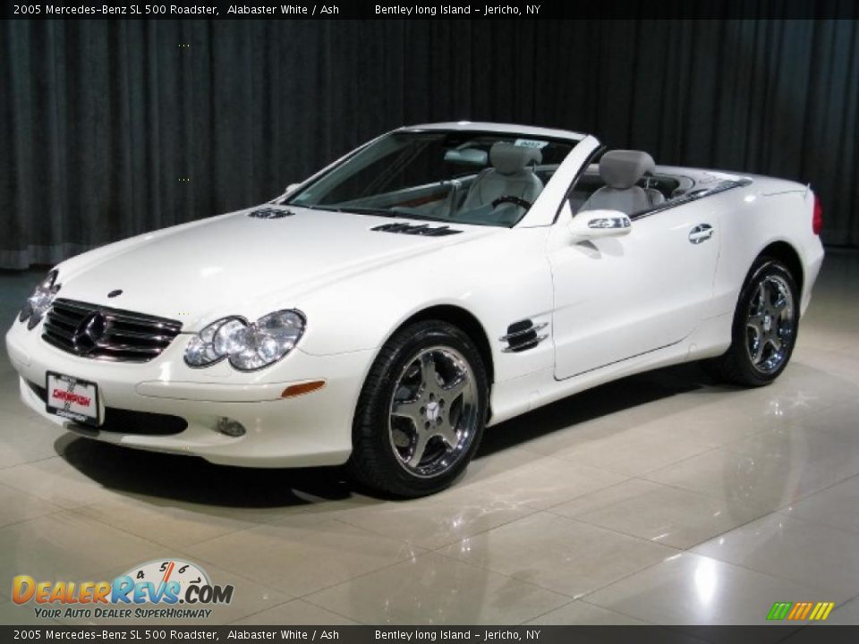 2005 Mercedes-Benz SL 500 Roadster Alabaster White / Ash Photo #1