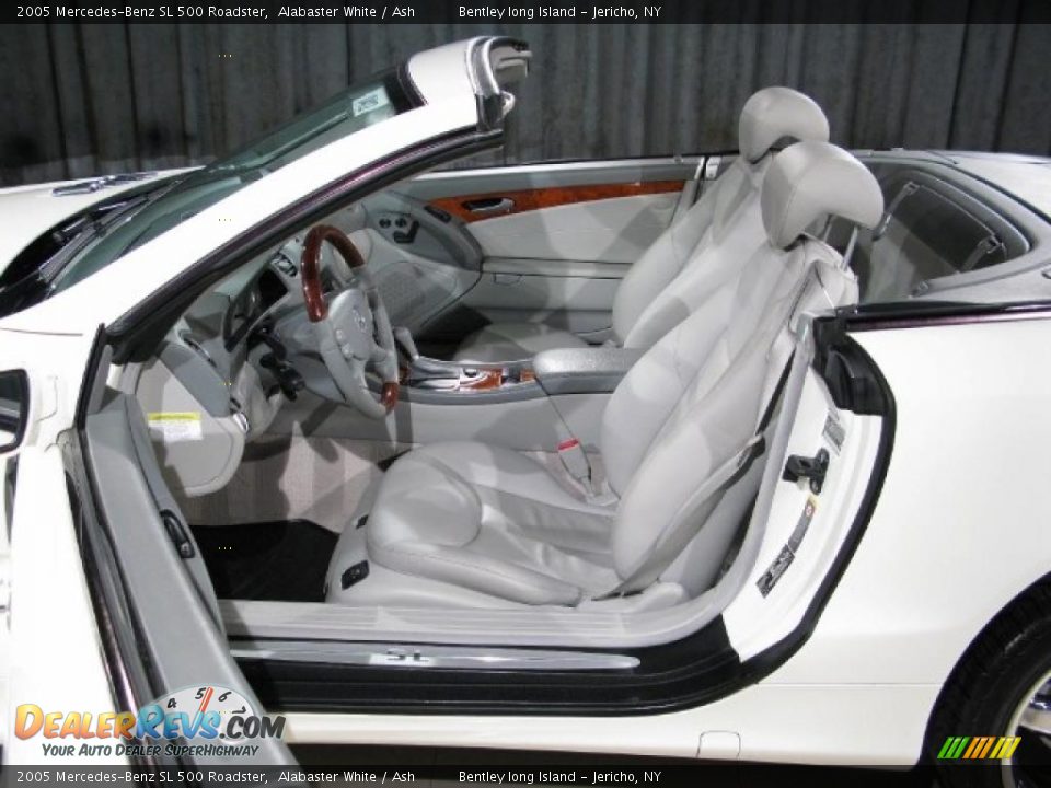 2005 Mercedes-Benz SL 500 Roadster Alabaster White / Ash Photo #6