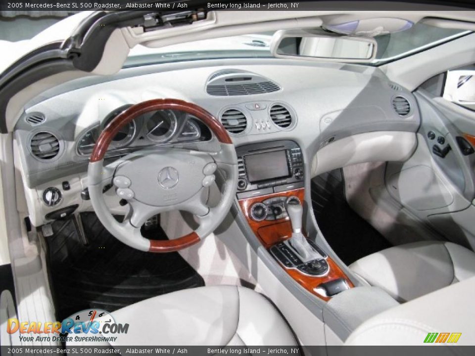 2005 Mercedes-Benz SL 500 Roadster Alabaster White / Ash Photo #8
