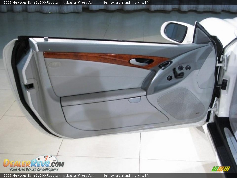 2005 Mercedes-Benz SL 500 Roadster Alabaster White / Ash Photo #12