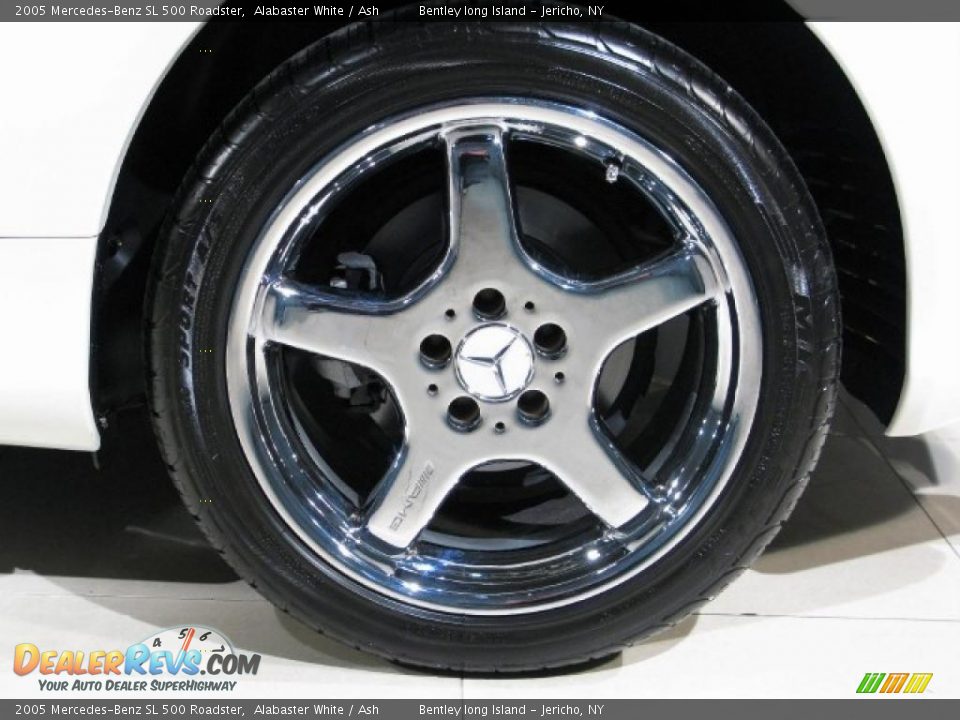 2005 Mercedes-Benz SL 500 Roadster Alabaster White / Ash Photo #14
