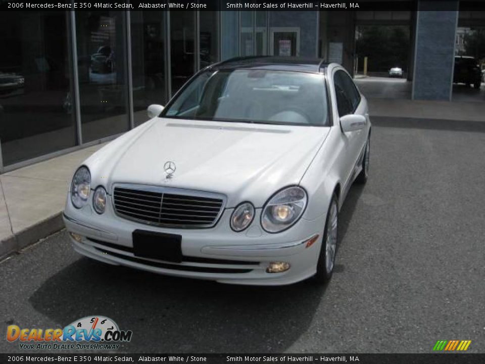 2006 Mercedes-Benz E 350 4Matic Sedan Alabaster White / Stone Photo #1