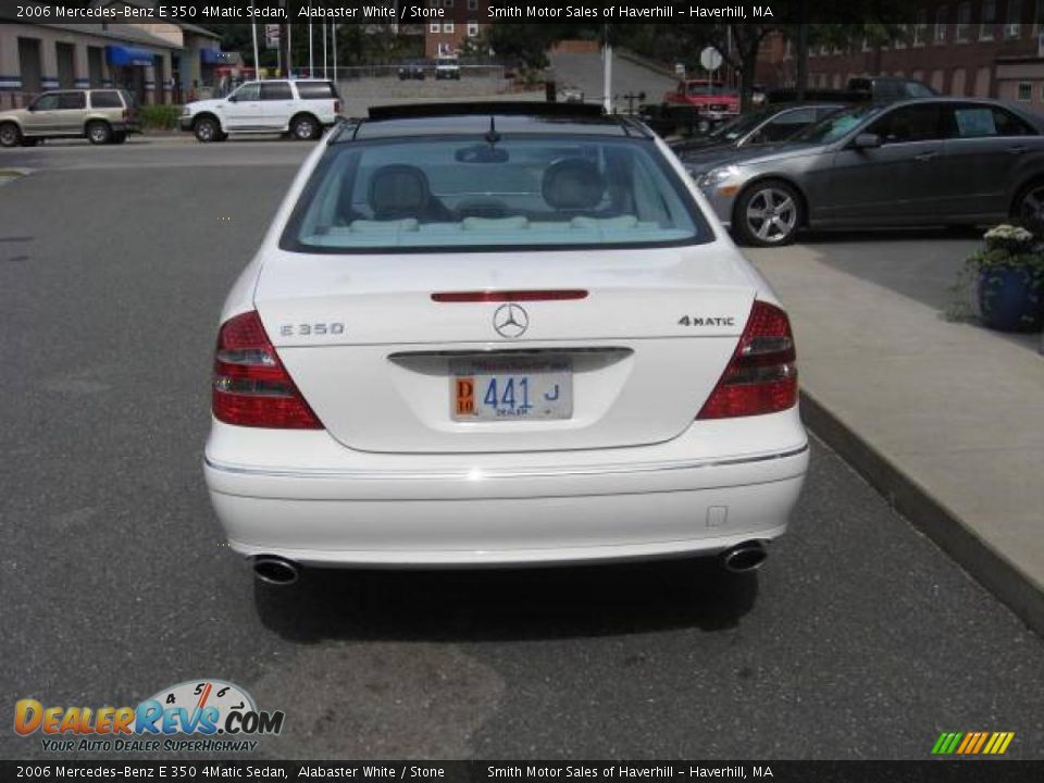 2006 Mercedes-Benz E 350 4Matic Sedan Alabaster White / Stone Photo #3