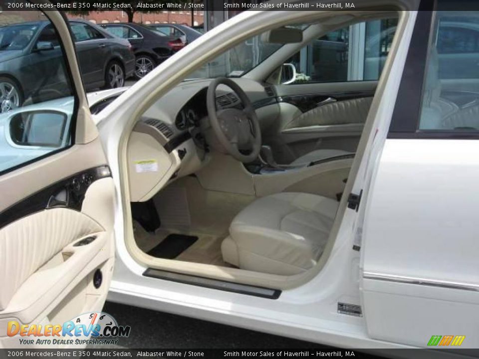 2006 Mercedes-Benz E 350 4Matic Sedan Alabaster White / Stone Photo #6