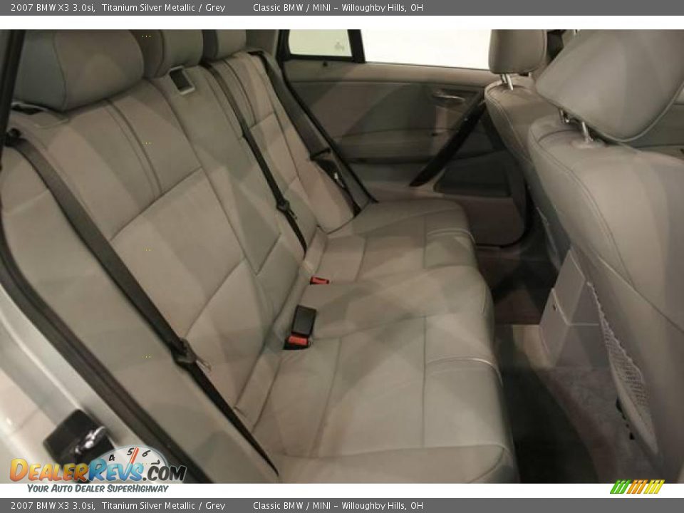2007 BMW X3 3.0si Titanium Silver Metallic / Grey Photo #18