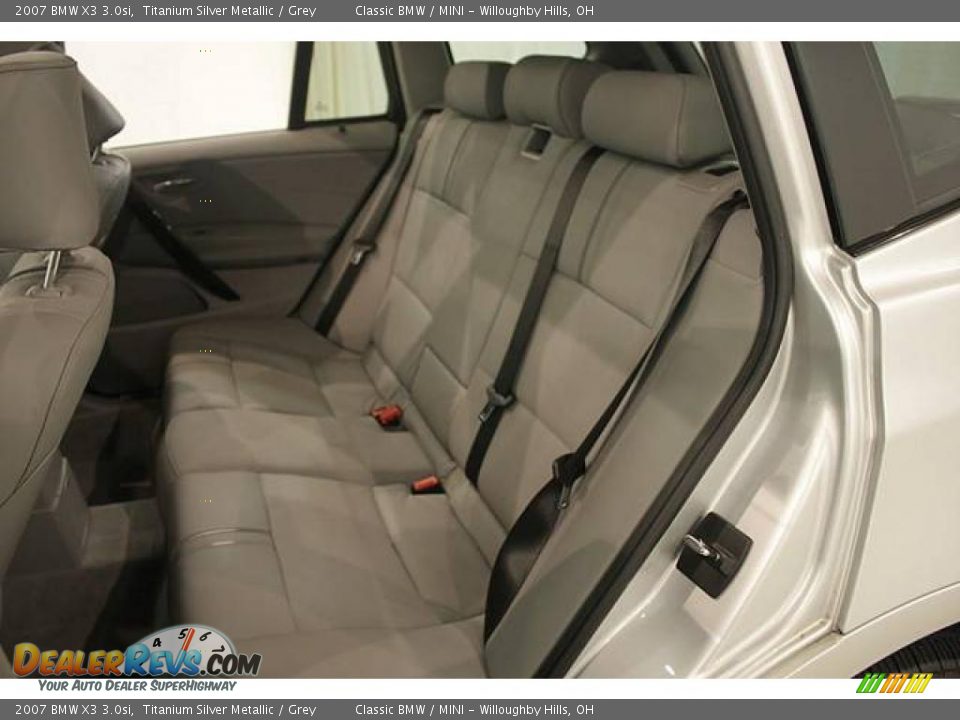 2007 BMW X3 3.0si Titanium Silver Metallic / Grey Photo #19