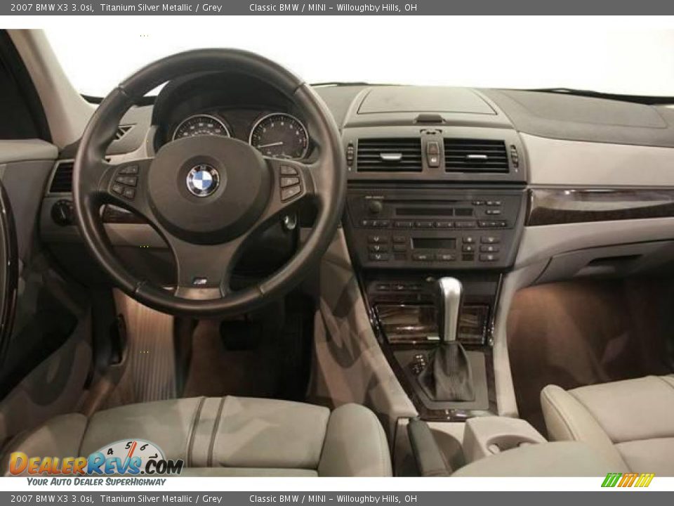 2007 BMW X3 3.0si Titanium Silver Metallic / Grey Photo #20