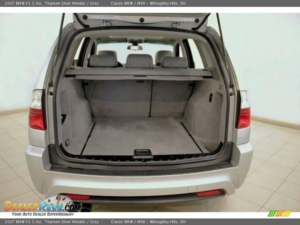 2007 BMW X3 3.0si Titanium Silver Metallic / Grey Photo #21