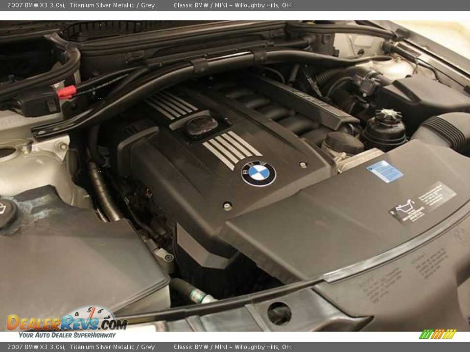 2007 BMW X3 3.0si Titanium Silver Metallic / Grey Photo #22