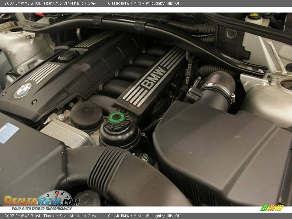 2007 BMW X3 3.0si Titanium Silver Metallic / Grey Photo #23