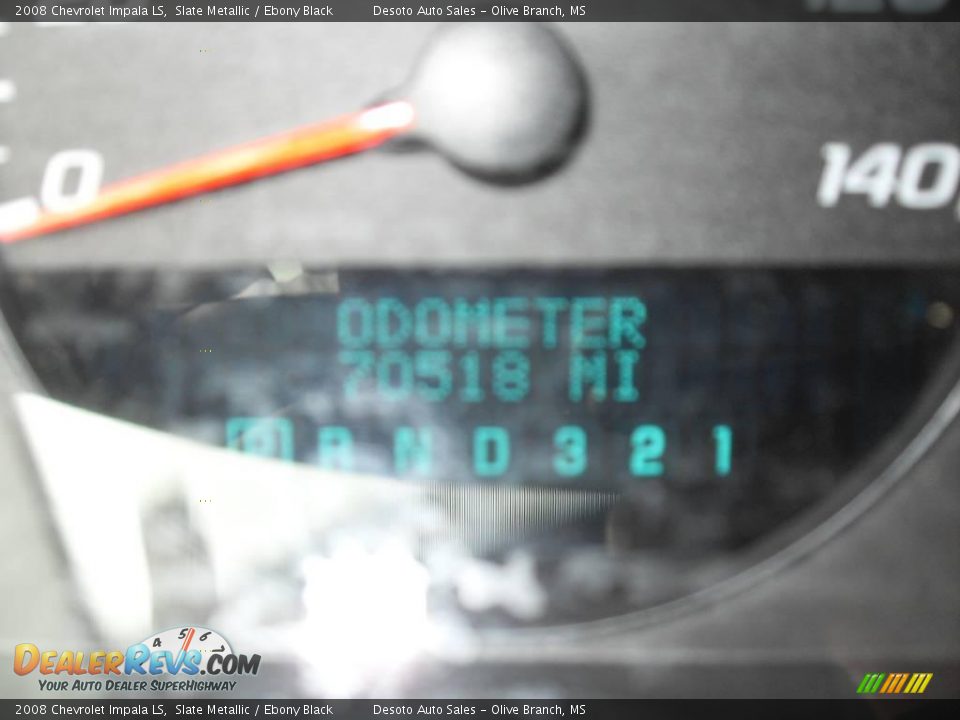 2008 Chevrolet Impala LS Slate Metallic / Ebony Black Photo #9