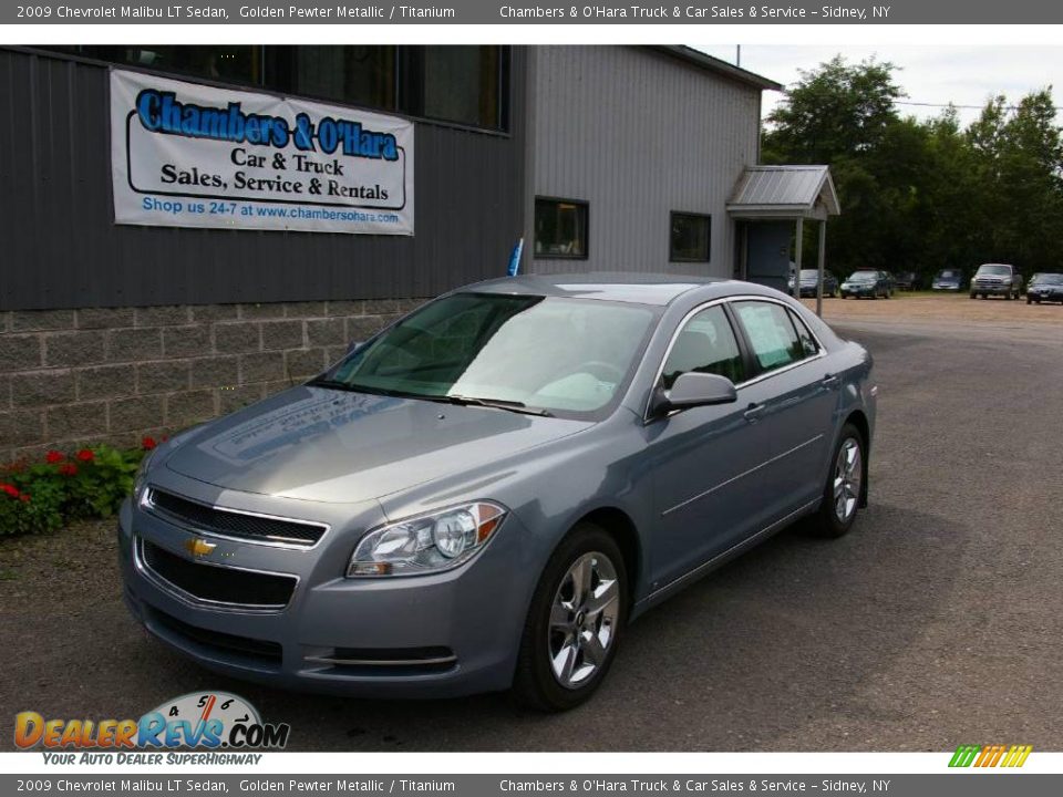 2009 Chevrolet Malibu LT Sedan Golden Pewter Metallic / Titanium Photo #1