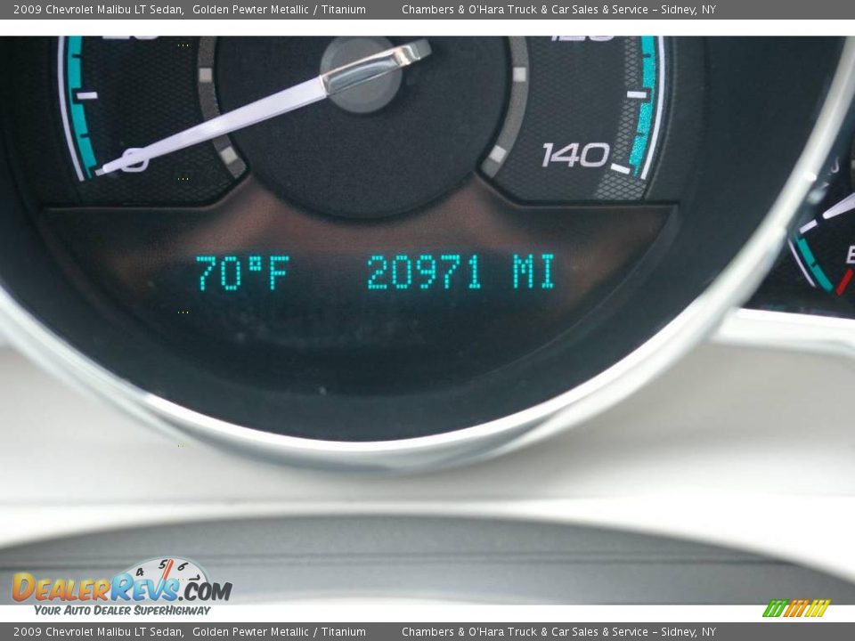 2009 Chevrolet Malibu LT Sedan Golden Pewter Metallic / Titanium Photo #4
