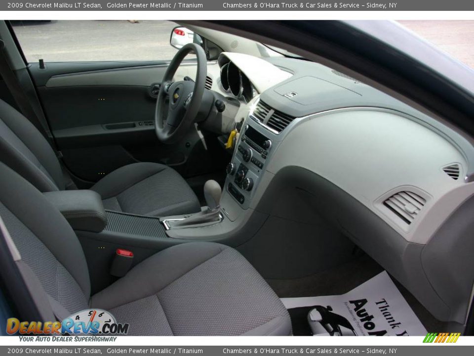 2009 Chevrolet Malibu LT Sedan Golden Pewter Metallic / Titanium Photo #13