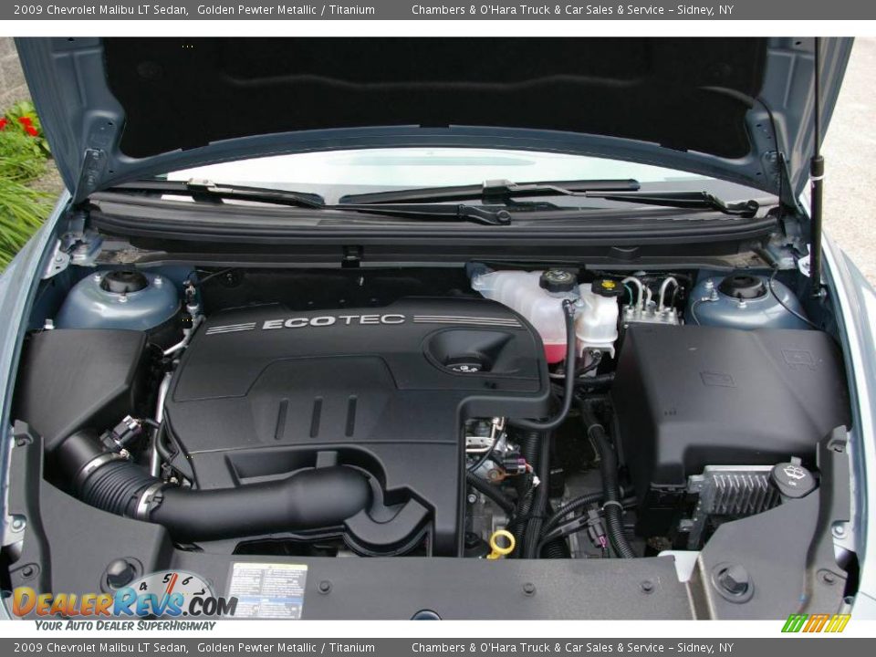 2009 Chevrolet Malibu LT Sedan Golden Pewter Metallic / Titanium Photo #14