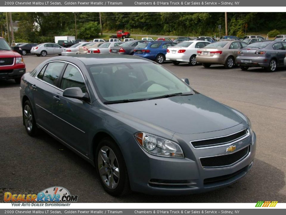 2009 Chevrolet Malibu LT Sedan Golden Pewter Metallic / Titanium Photo #15
