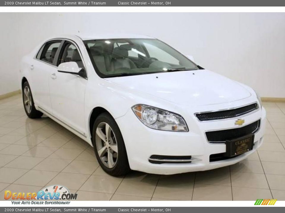 2009 Chevrolet Malibu LT Sedan Summit White / Titanium Photo #1