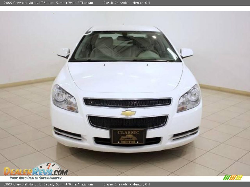 2009 Chevrolet Malibu LT Sedan Summit White / Titanium Photo #2