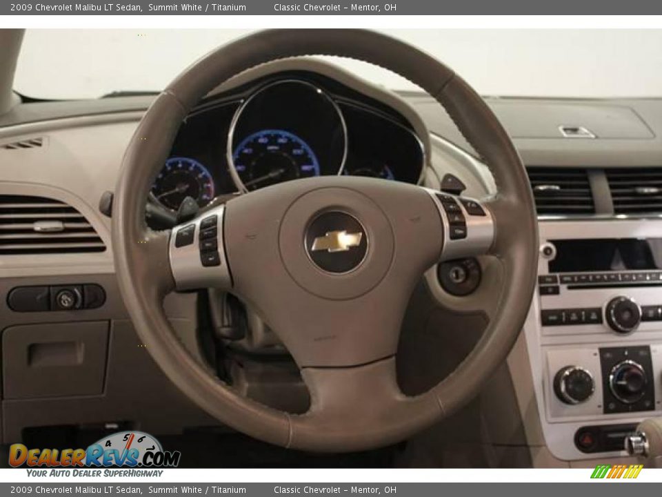 2009 Chevrolet Malibu LT Sedan Summit White / Titanium Photo #9