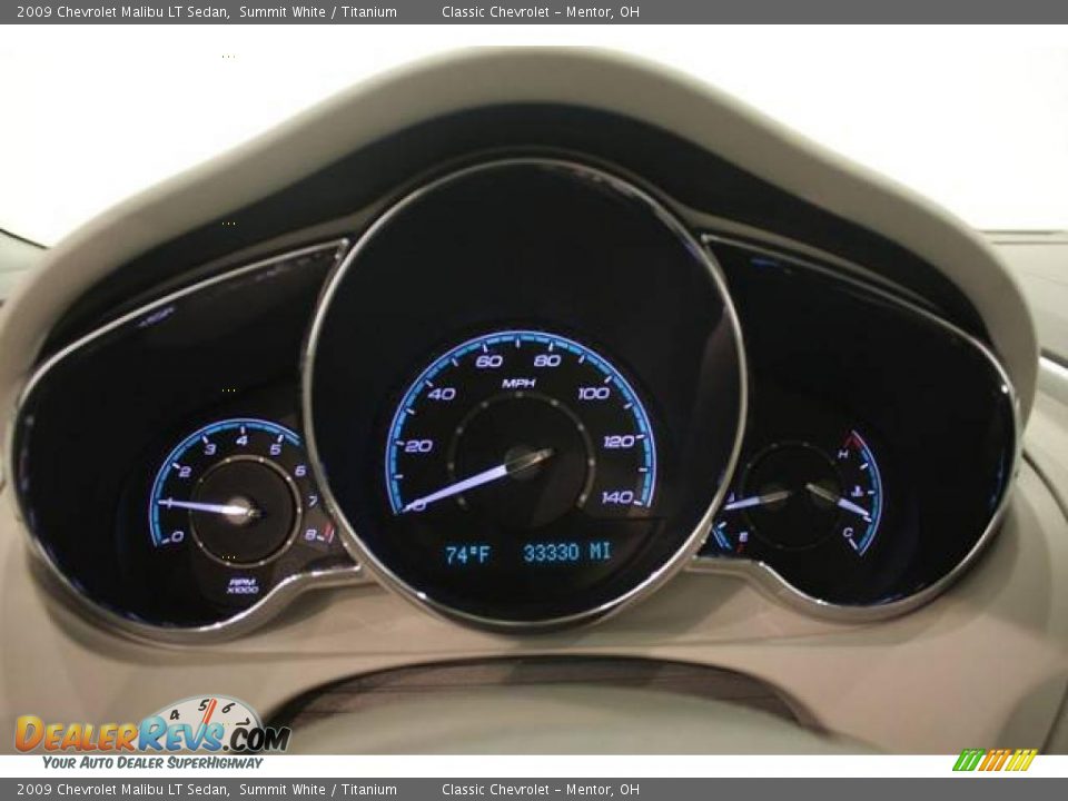 2009 Chevrolet Malibu LT Sedan Summit White / Titanium Photo #12
