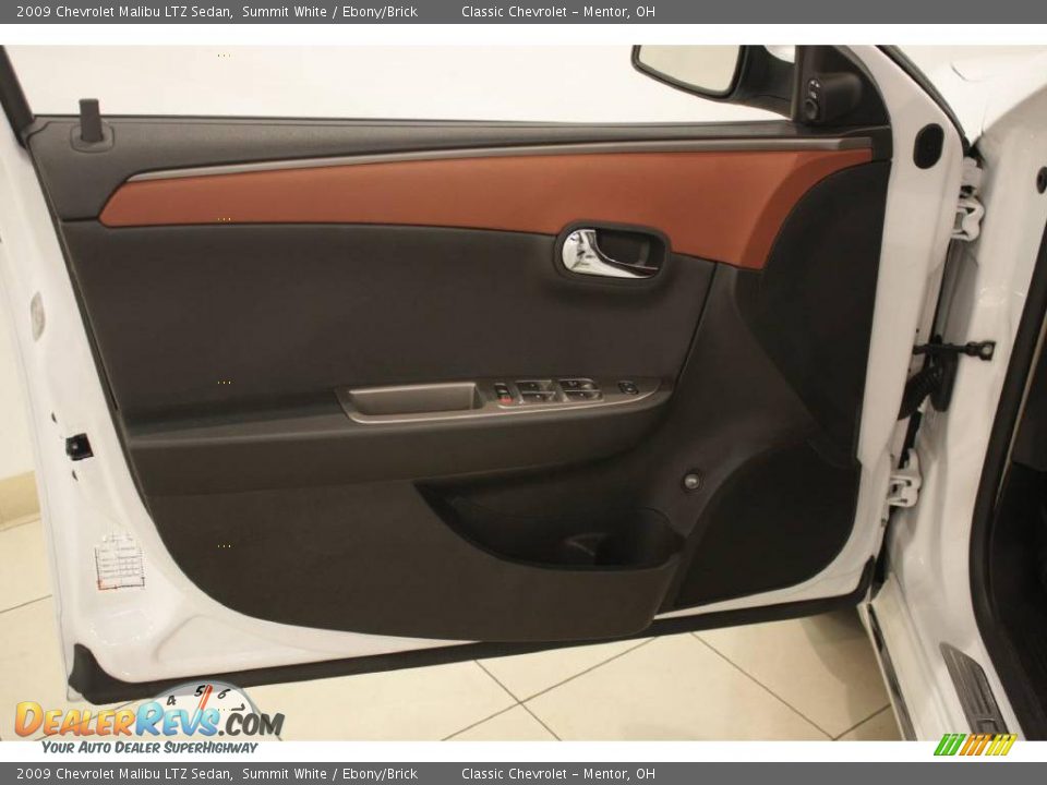2009 Chevrolet Malibu LTZ Sedan Summit White / Ebony/Brick Photo #7