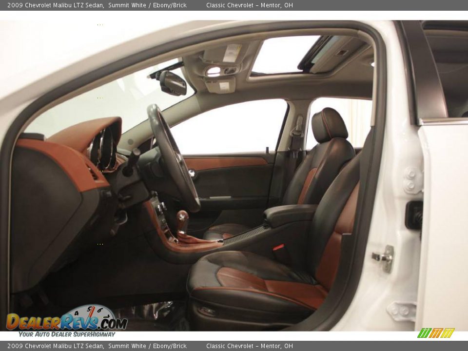 2009 Chevrolet Malibu LTZ Sedan Summit White / Ebony/Brick Photo #8