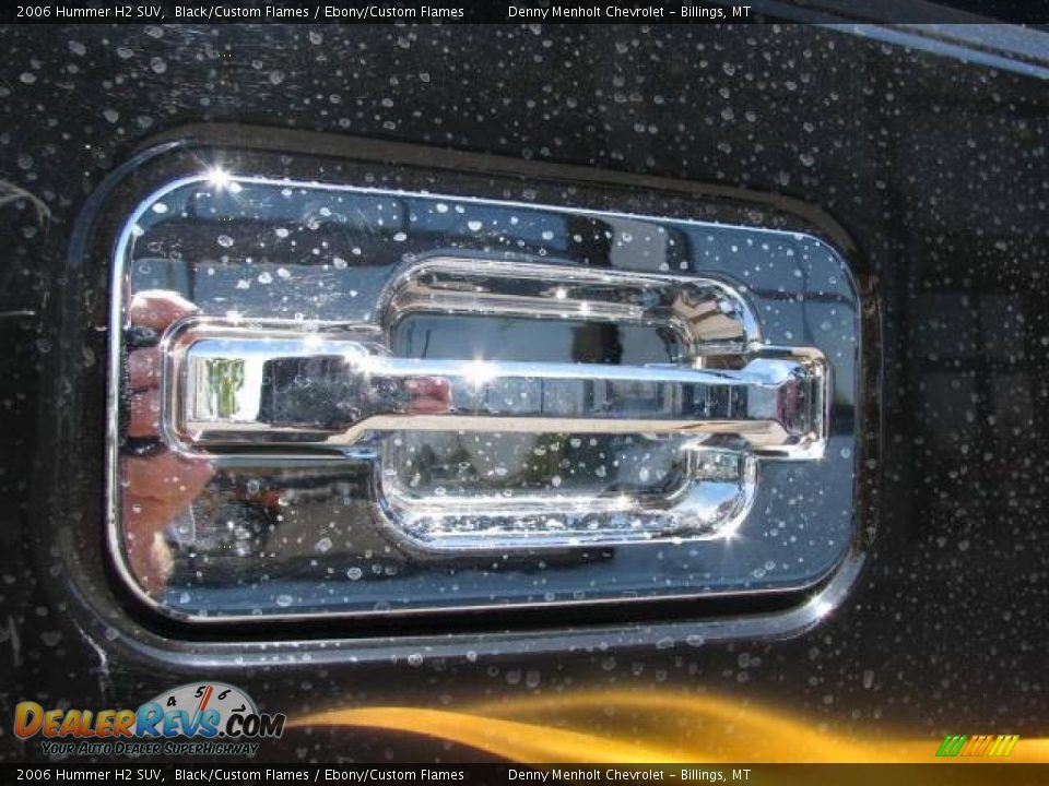 2006 Hummer H2 SUV Black/Custom Flames / Ebony/Custom Flames Photo #11