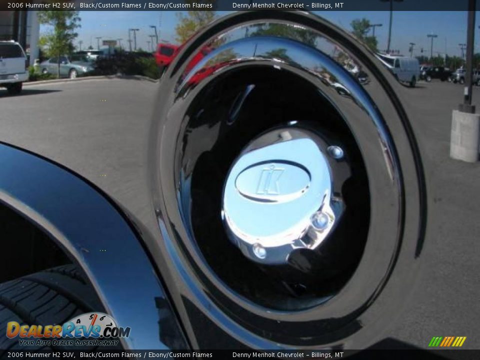 2006 Hummer H2 SUV Black/Custom Flames / Ebony/Custom Flames Photo #17